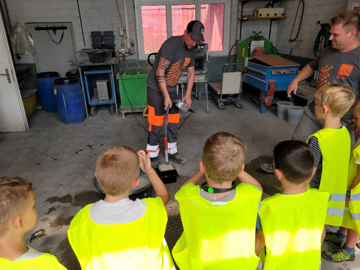 Besuch Kies- und Betonwerk