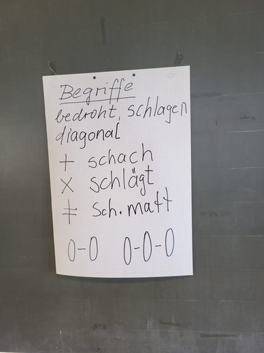 Das Schachspiel lernen
