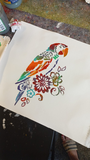 Malen im Atelier