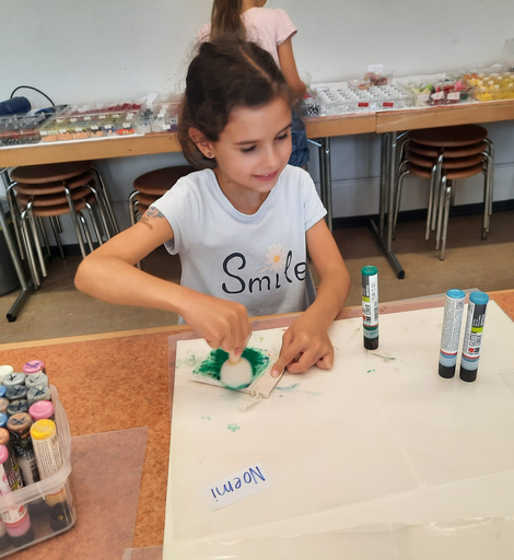 Für Schulanfang: Glücksbringer anfertigen und Znünisäckli bemalen - Kurs 1