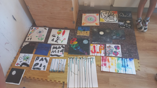 Malen im Atelier
