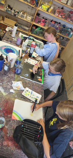 Malen im Atelier