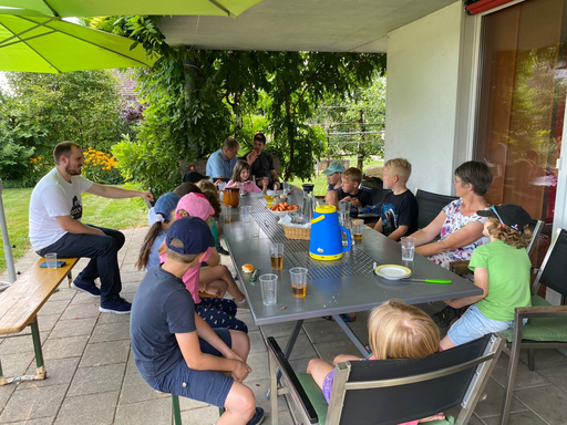 Besuch beim Kaninchenzüchter