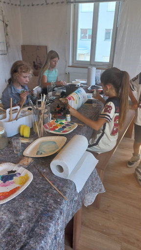 Malen im Atelier