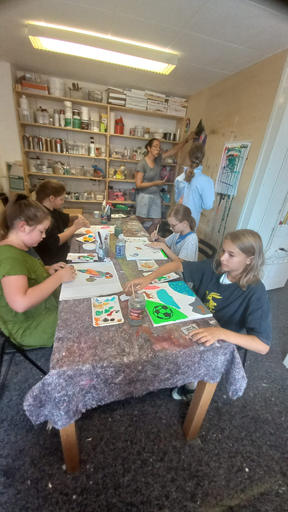 Malen im Atelier