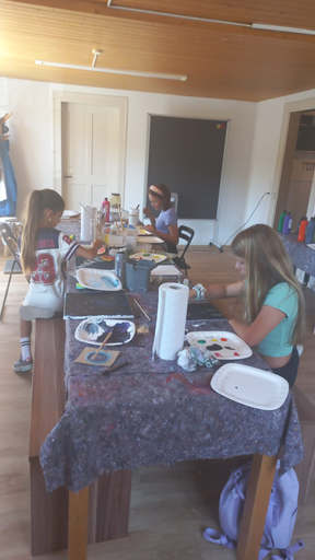 Malen im Atelier