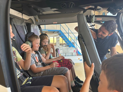 Besichtigung der Helikopterbasis Pfaffnau