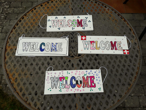 Welcome-Türschild