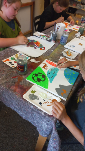 Malen im Atelier