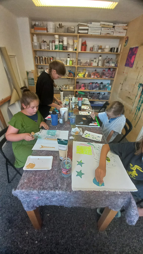 Malen im Atelier