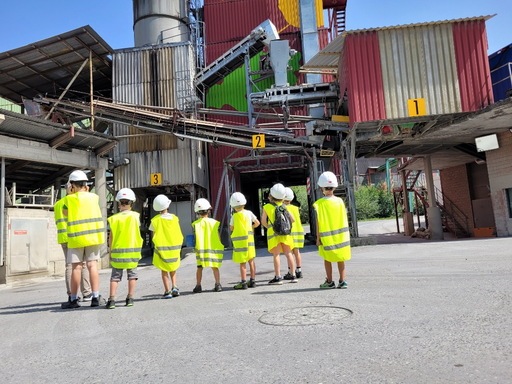 Besuch Kies- und Betonwerk